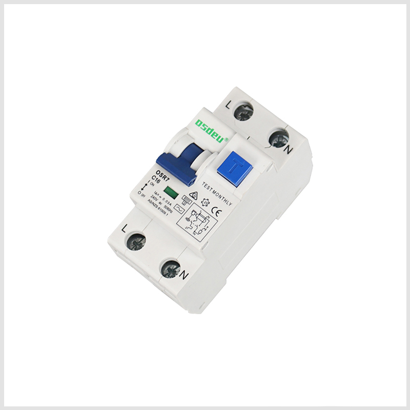 OSR7-40, RCBO 10kA, Magnetic TypeA, Residual Current Operated Circuit Breaker, 2Pole, 1P+N