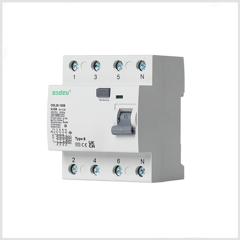 Type B Residual Current Circuit Breaker (RCCB)， magnetic Industrial-Grade Leakage Protection (16-100A)
