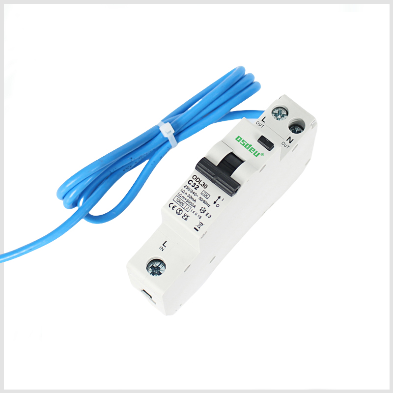 Single Module Mini RCBO,10kA, TypeA, RCCB with Overcurrent Protection,1P+N