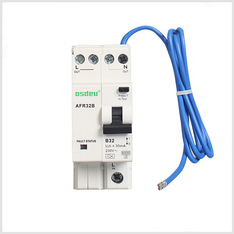 Two Module widths RCBO with Arc fault detection devices