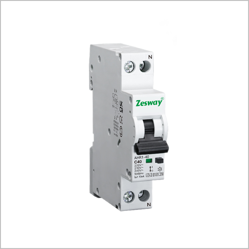 AHR1-40 Single pole Electromagnetic compact RCBOs