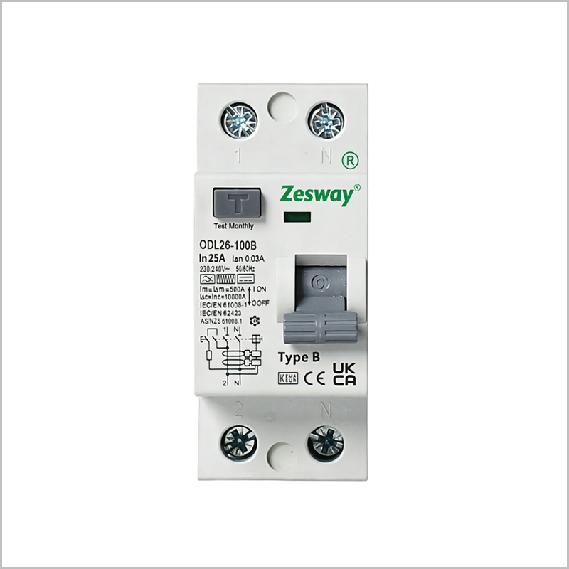 Type B Residual Current Circuit Breaker (RCCB)